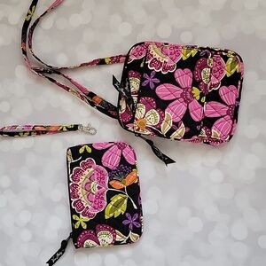 Vera Bradley Piroette Pink Mini Hipster Set